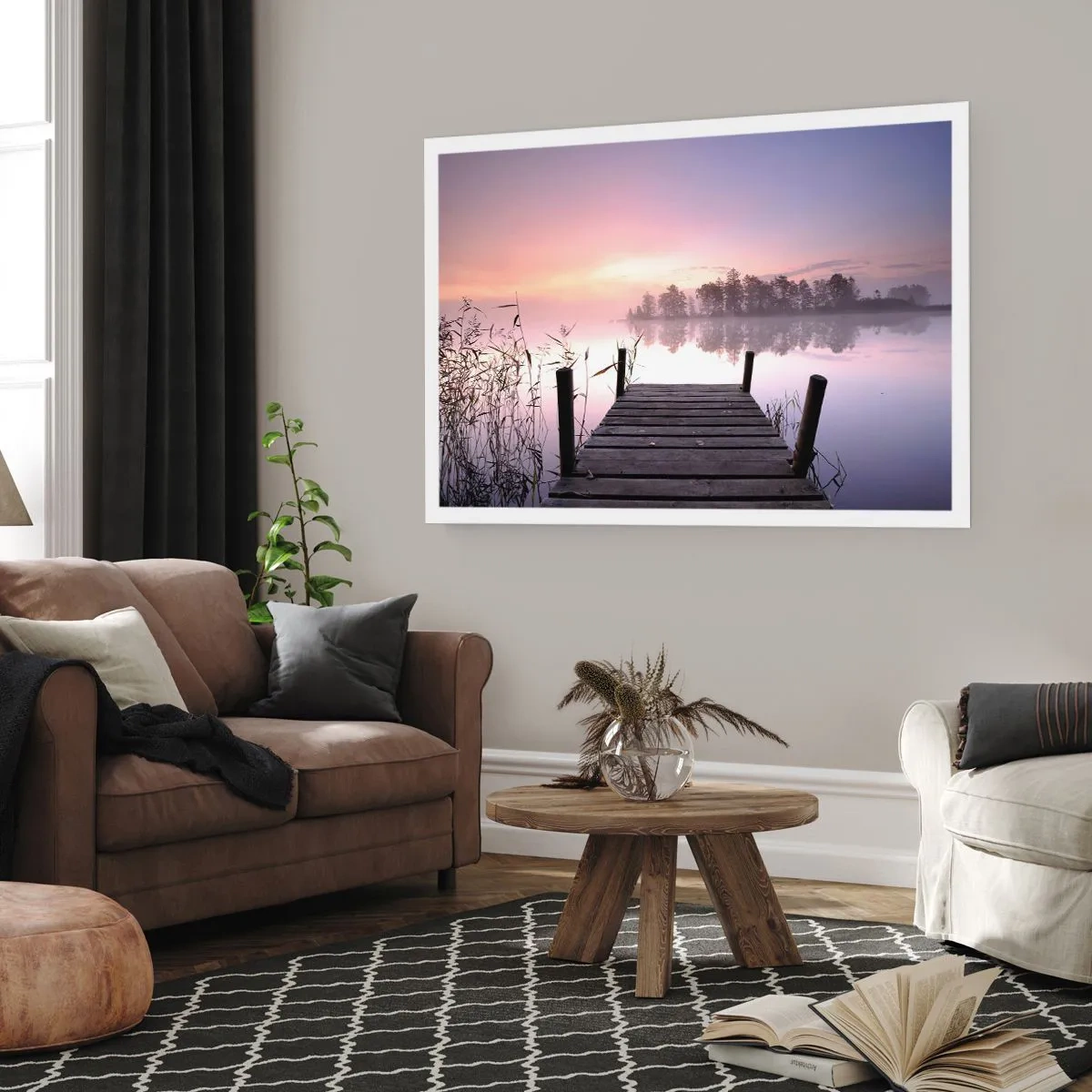 Póster - De la niebla lila... - 70x50 cm