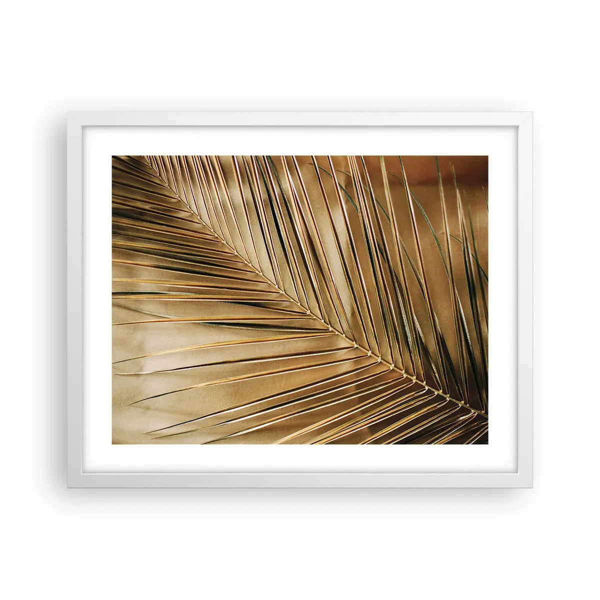 Póster en marco blanco - Una columnata natural - 50x40 cm