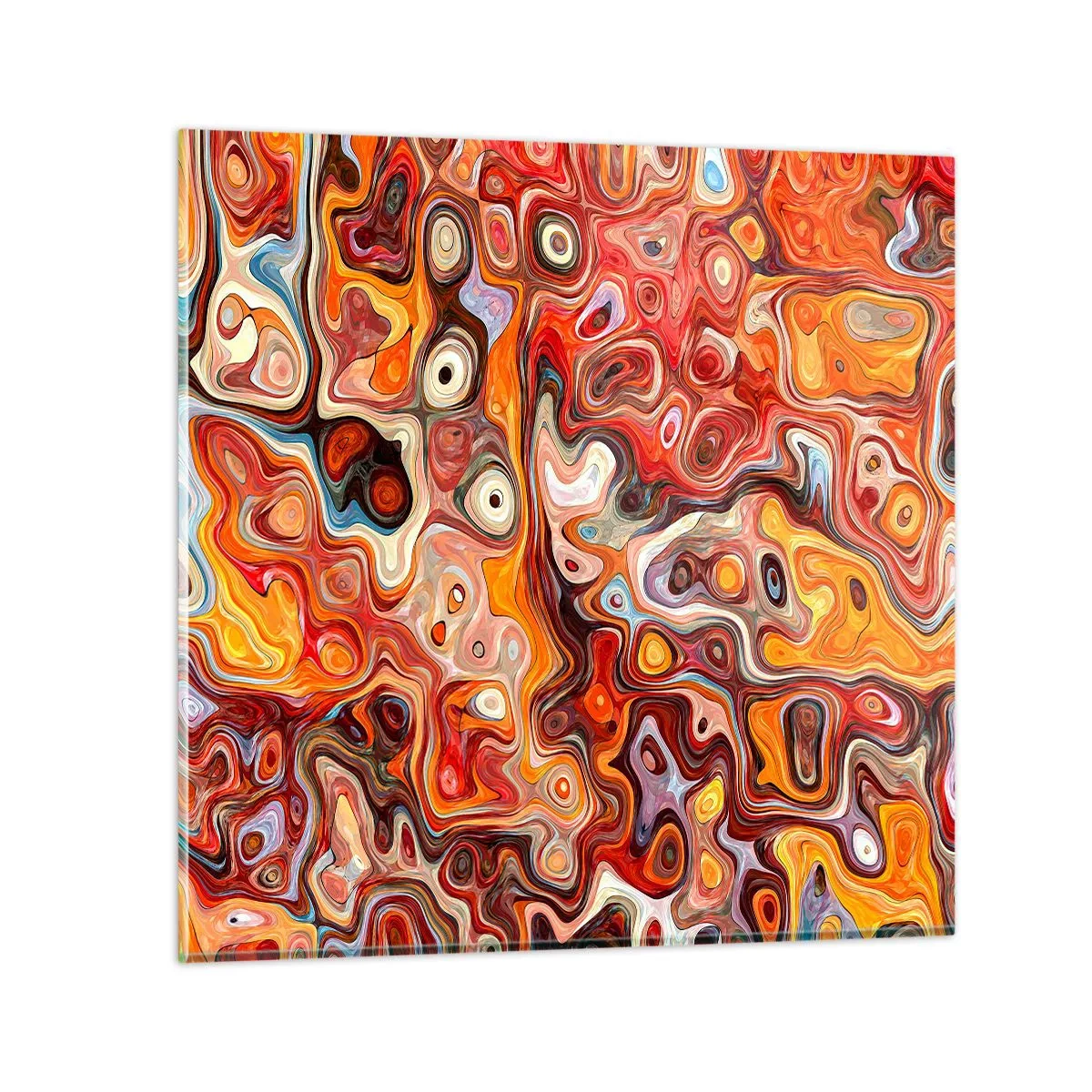 Cuadro sobre vidrio - Impresiones sobre Vidrio - Si las nueces se derritieran en la miel - 70x70 cm