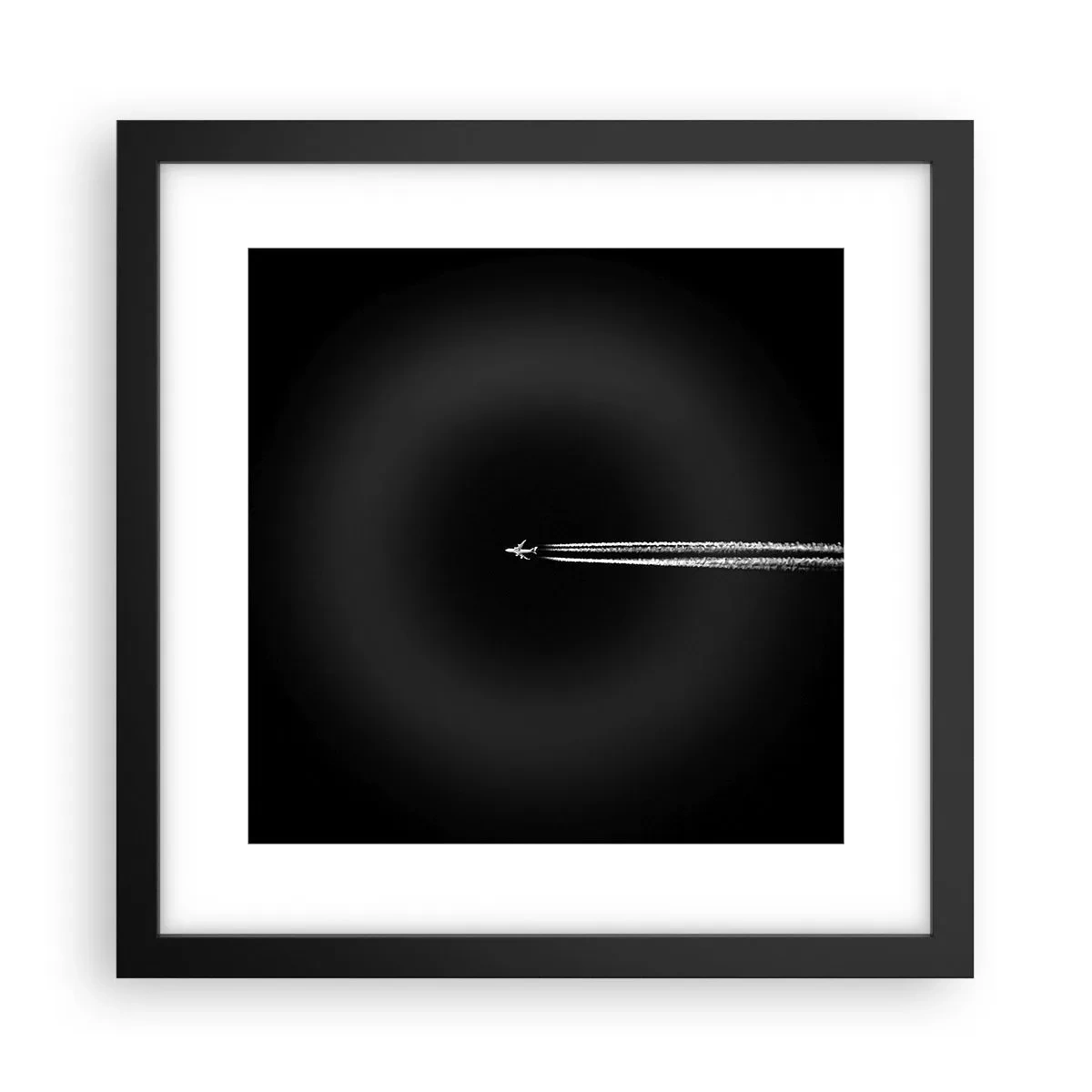 Póster en marco negro - En otra dimensión - 30x30 cm