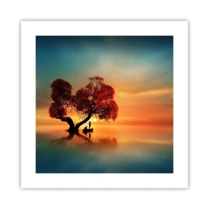 Póster - La lejanía y el silencio del mundo - 40x40 cm