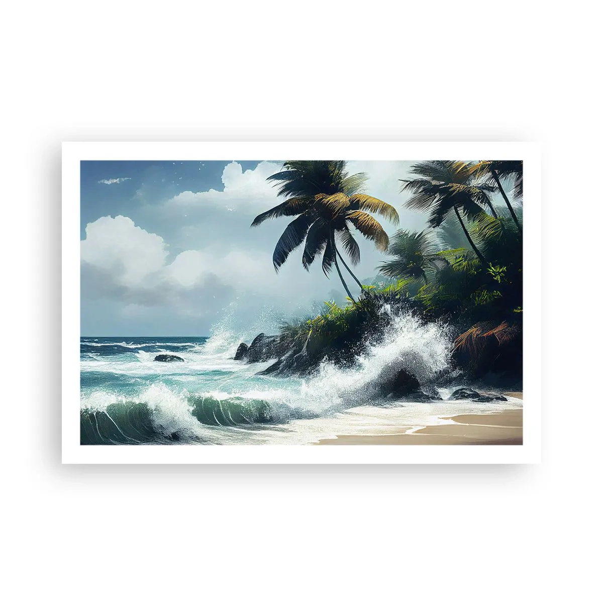 Póster - En una costa tropical - 91x61 cm