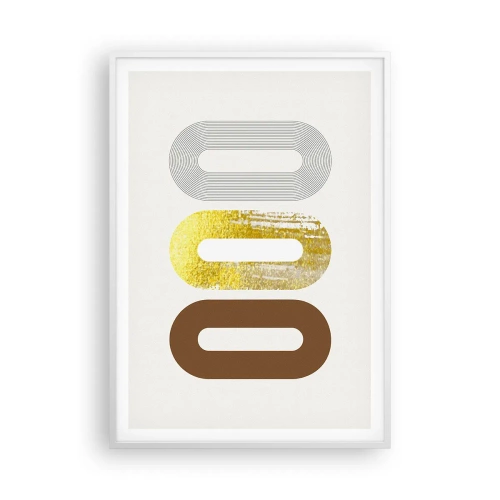 Póster en marco blanco - ¡Ooo! - 70x100 cm