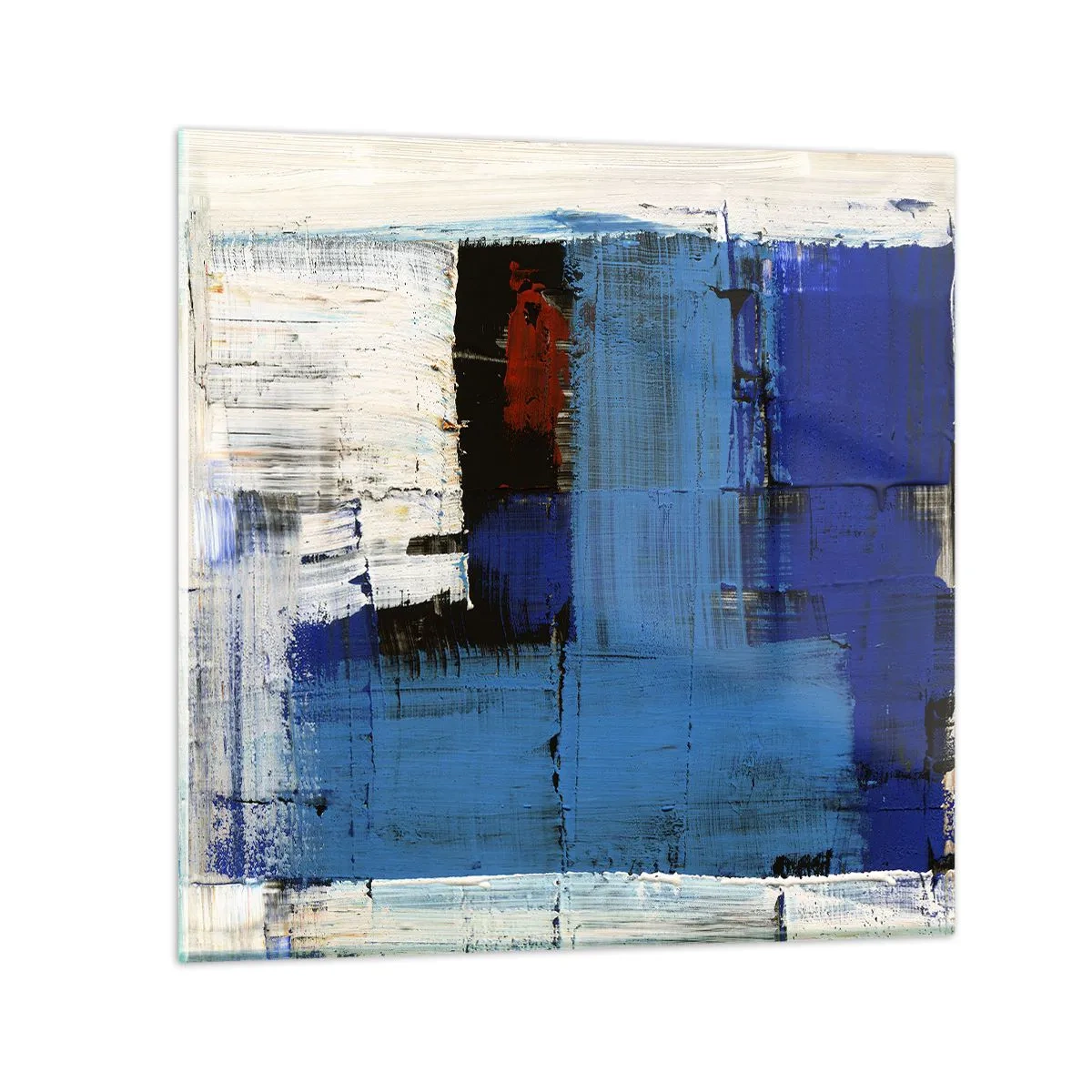 Cuadro sobre vidrio - Impresiones sobre Vidrio - El secreto del azul - 30x30 cm