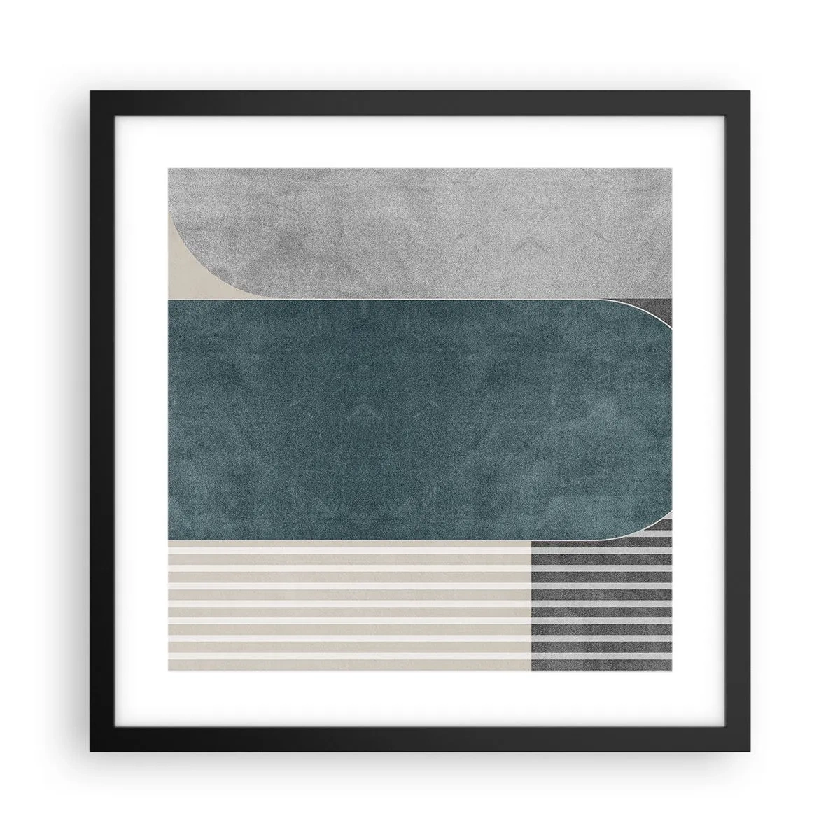 Póster en marco negro - Composición horizontal - 40x40 cm