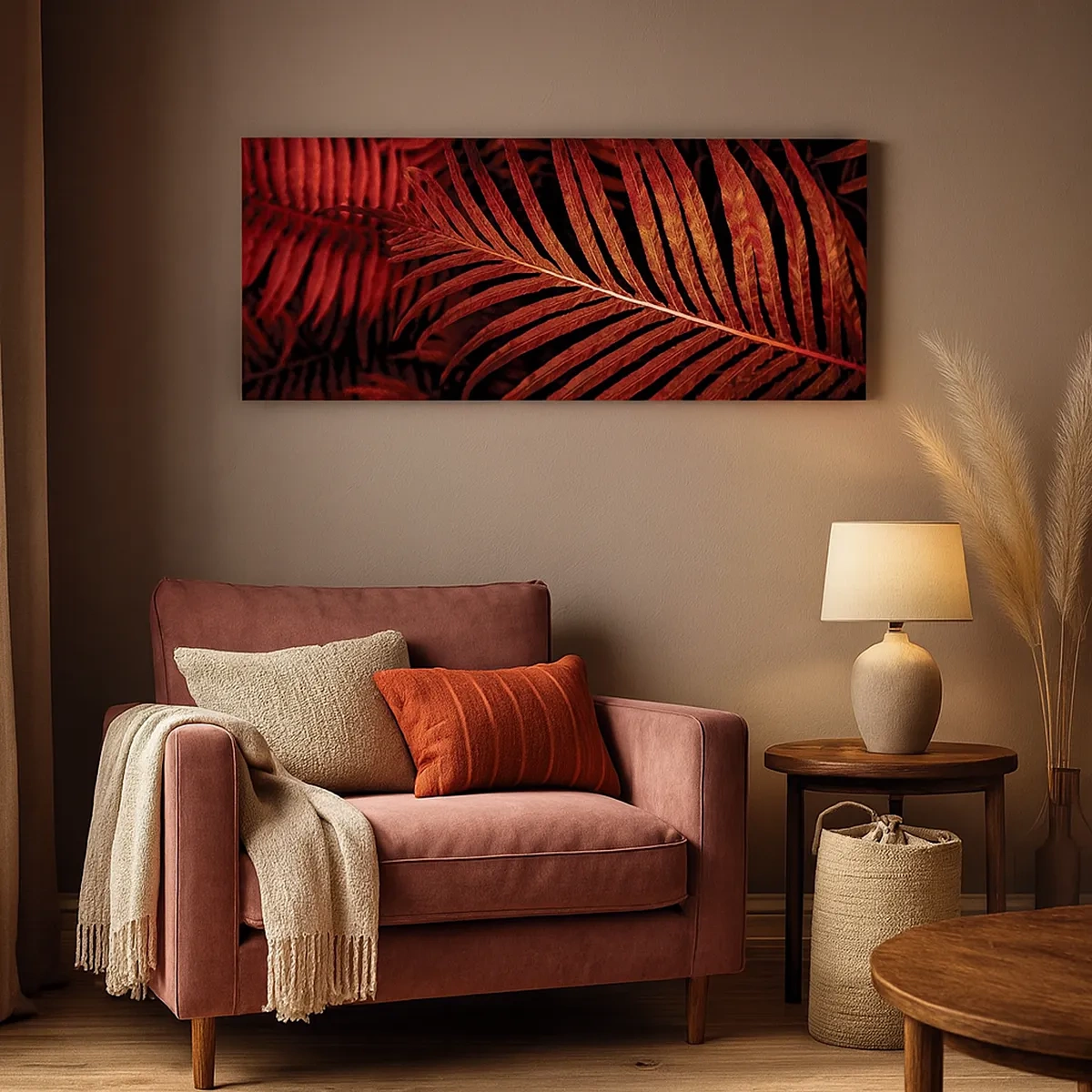 Cuadro sobre lienzo - Impresión de Imagen - Las brasas de la vida - 30x30 cm