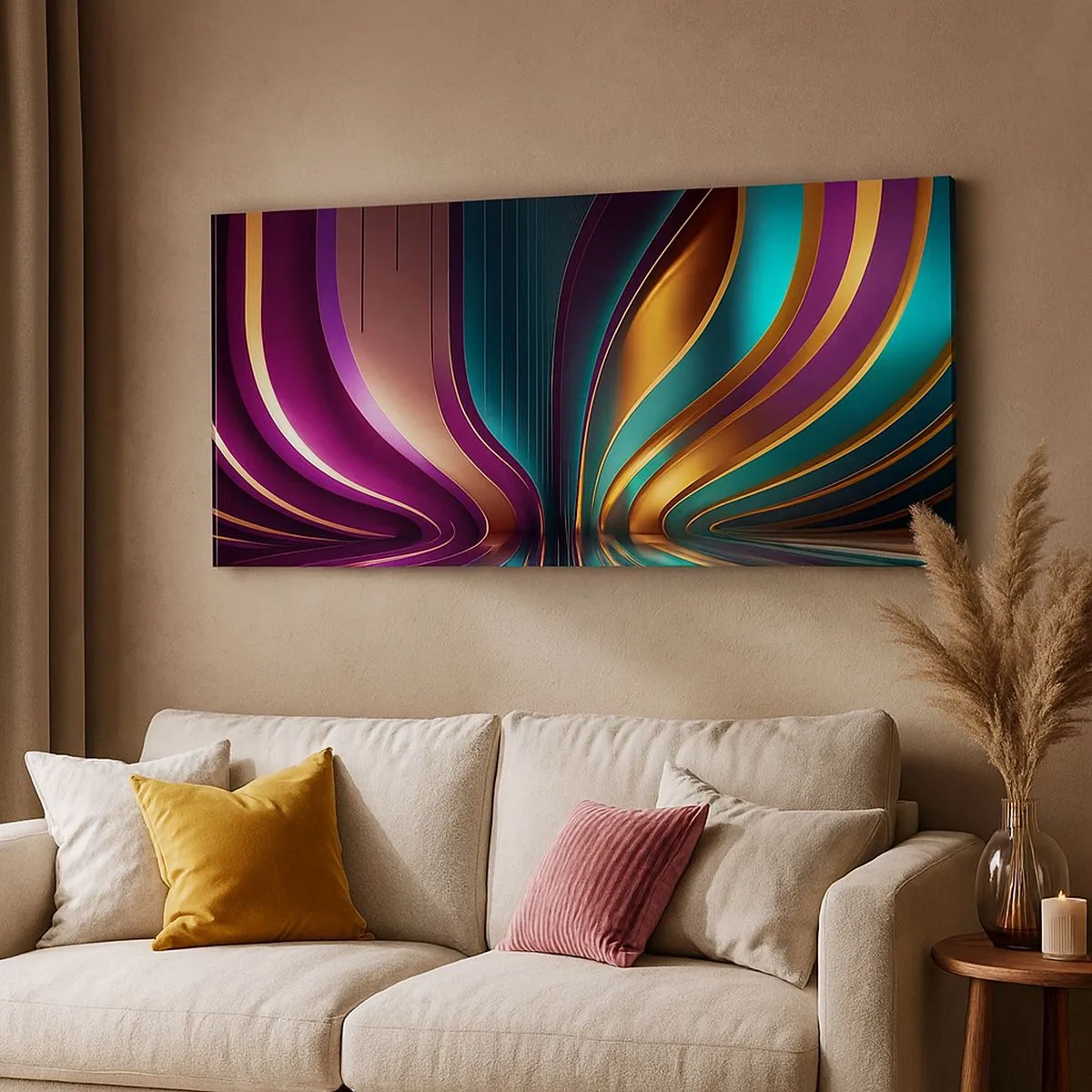 Cuadro sobre lienzo - Impresión de Imagen - Arquitectura de la luz - 100x40 cm
