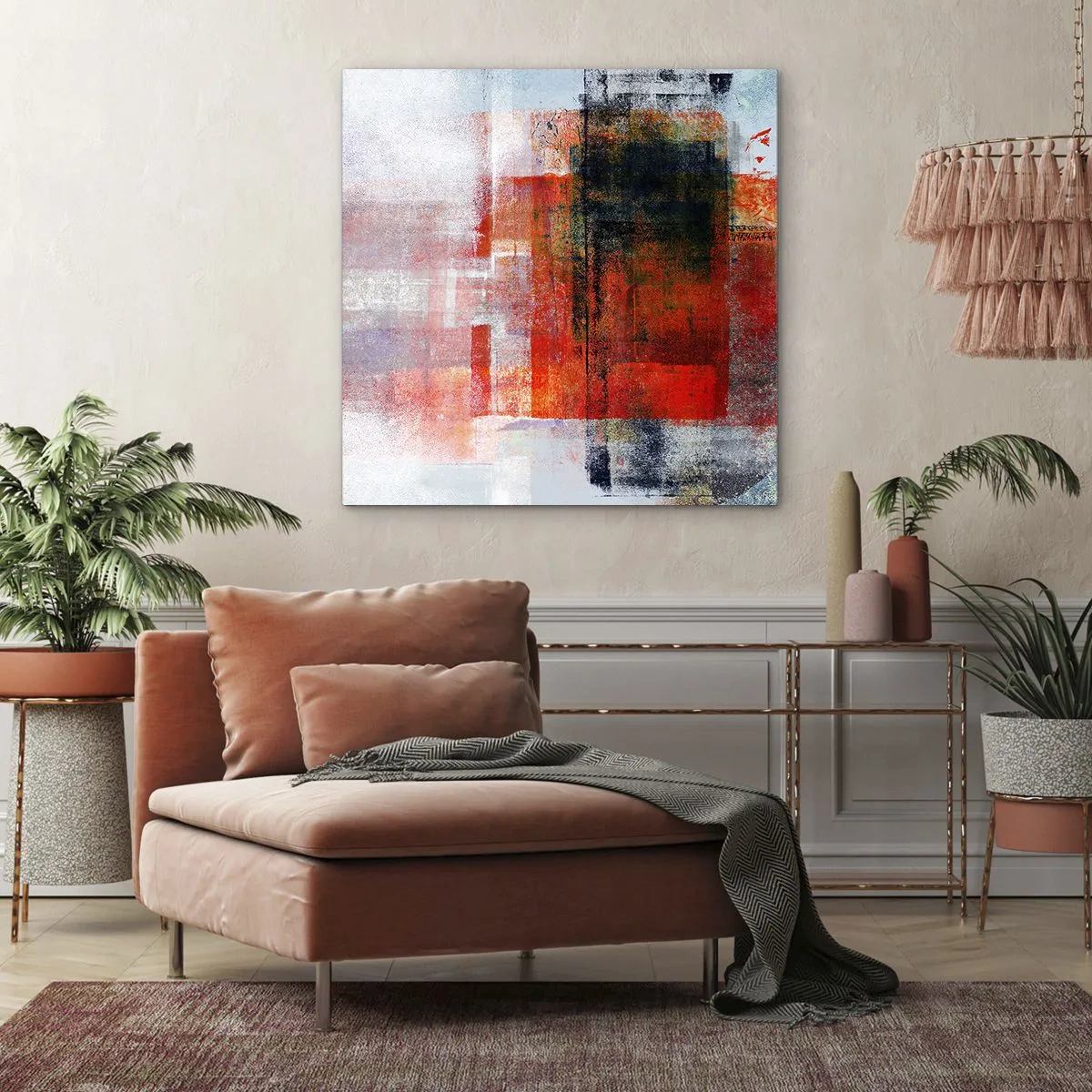 Cuadro sobre lienzo - Impresión de Imagen - Composición brillante - 60x60 cm