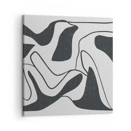 Cuadro sobre lienzo - Impresión de Imagen - Juego abstracto en un laberinto - 60x60 cm