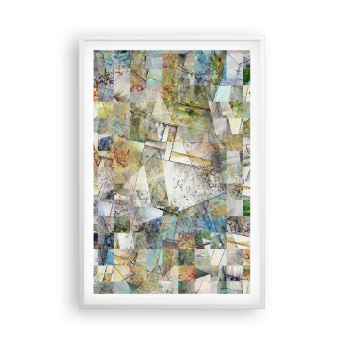 Póster en marco blanco - Remodelación geométrica - 61x91 cm