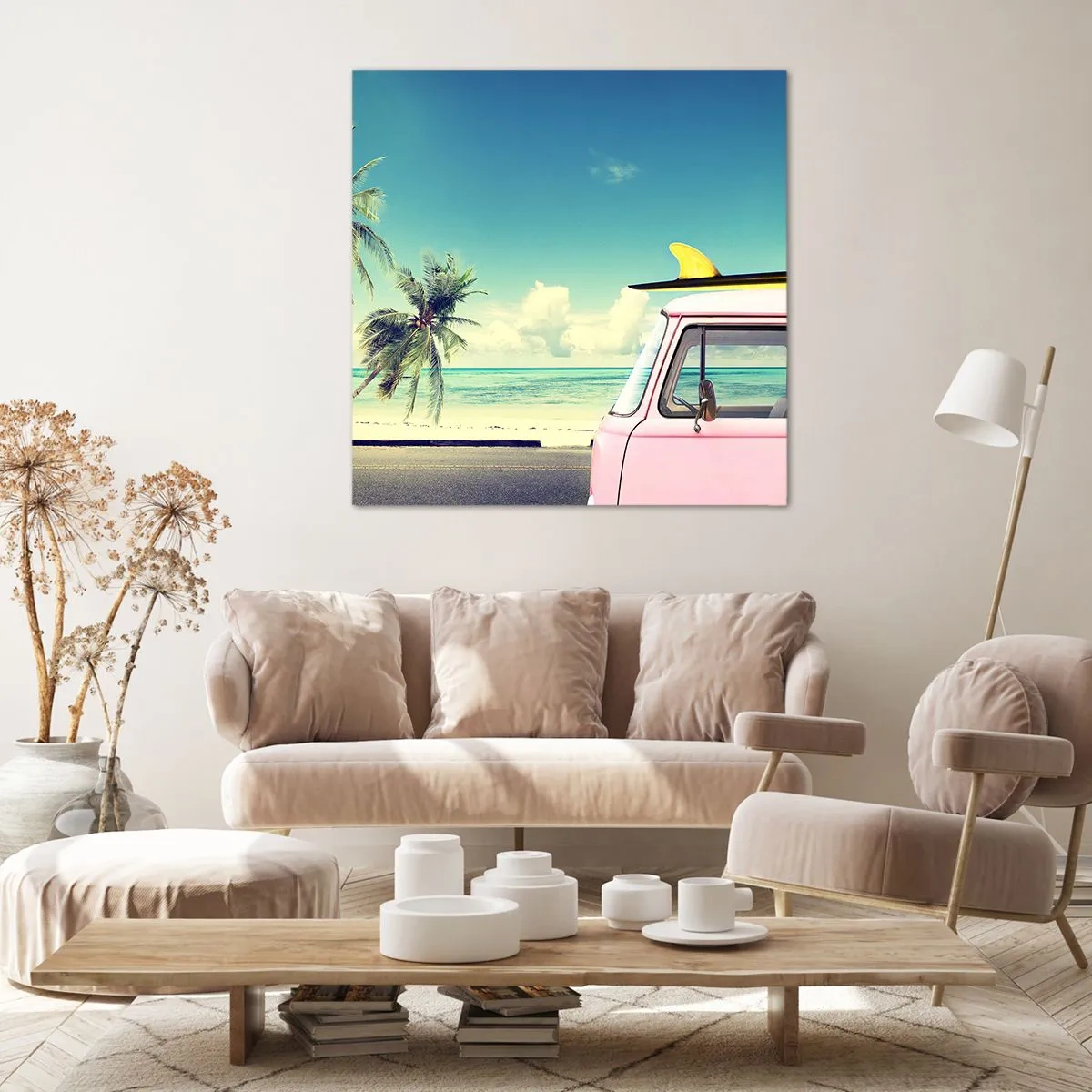 Cuadro sobre lienzo - Impresión de Imagen - Comienzan las vacaciones - 30x30 cm