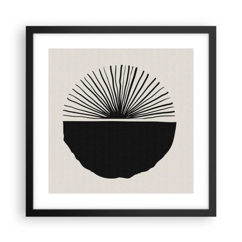 Póster en marco negro - Un abanico de posibilidades - 40x40 cm