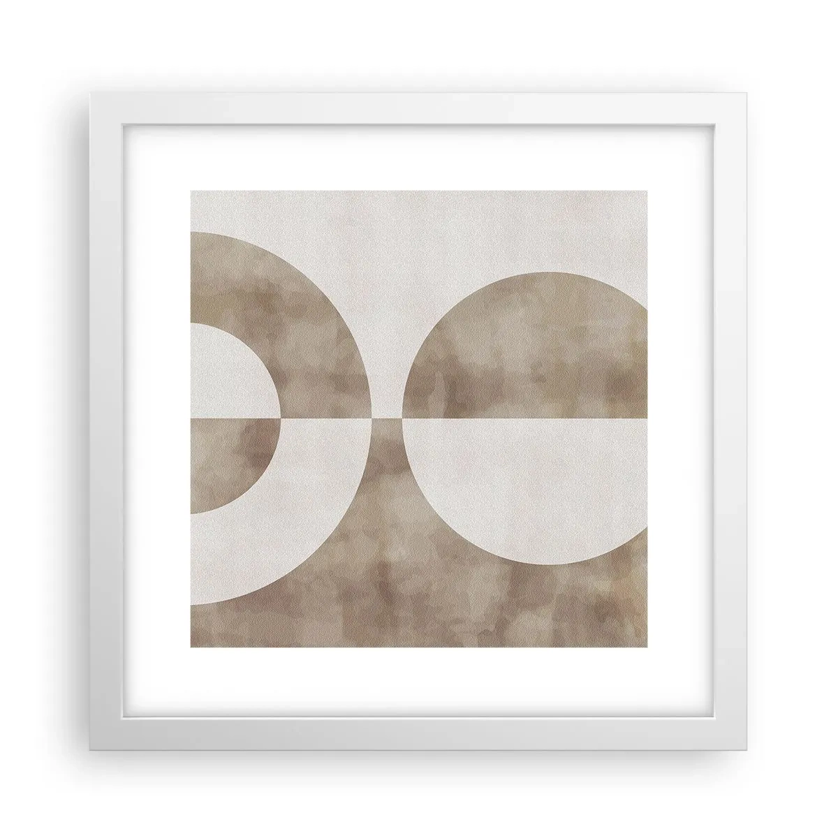 Póster en marco blanco - Similitudes y diferencias - 30x30 cm