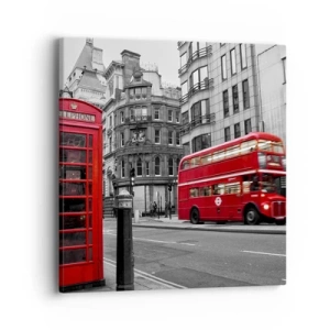 Cuadro sobre lienzo - Impresión de Imagen - El más rojo de Europa - 40x40 cm