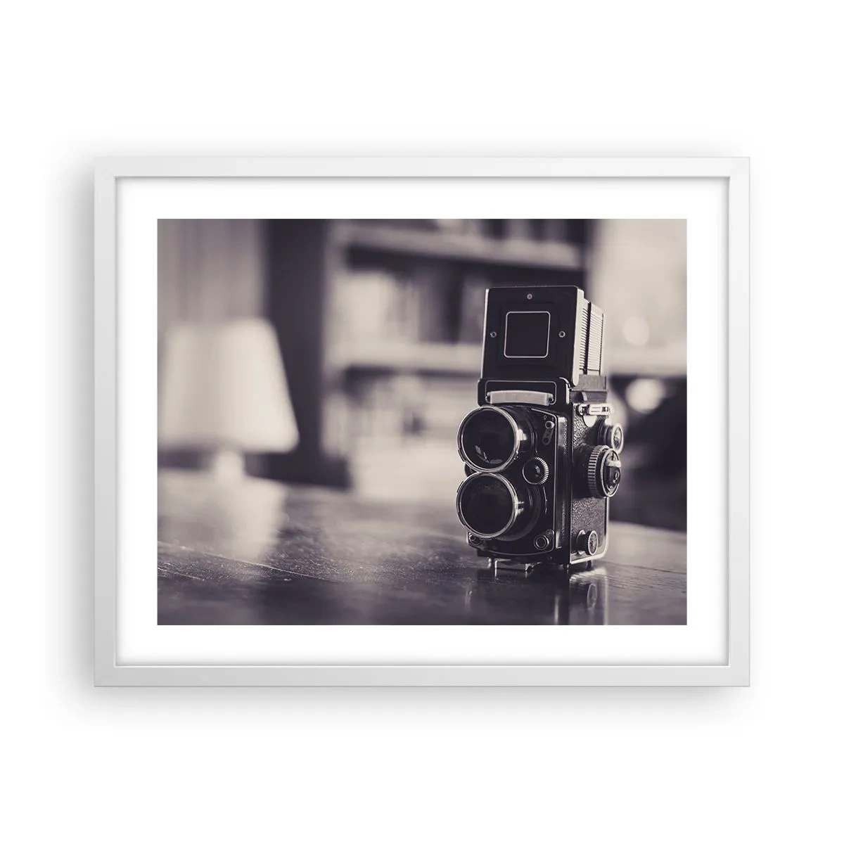 Póster en marco blanco - La magia de la fotografía antigua - 50x40 cm