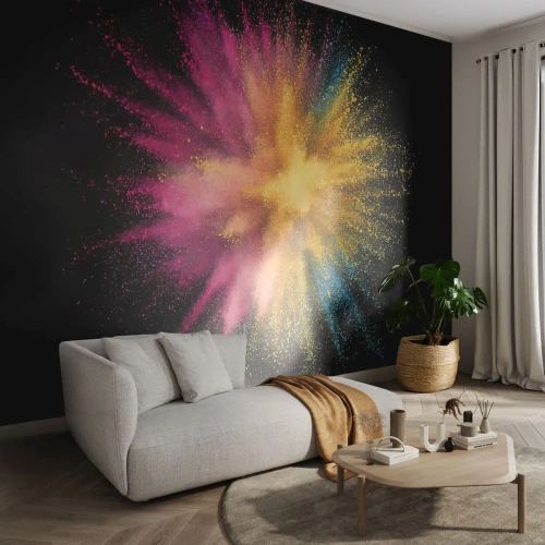 Fotomural Standard Eco - El nacimiento de los colores - Abstracción, Pedazo, Fantasía - 250x175 cm