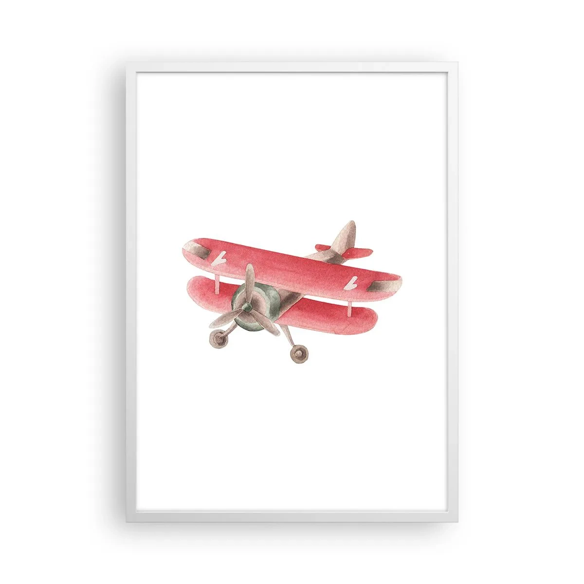 Póster en marco blanco - Listo para surcar los cielos - 50x70 cm
