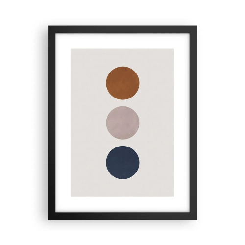 Póster en marco negro - Símbolo de perfección - 30x40 cm
