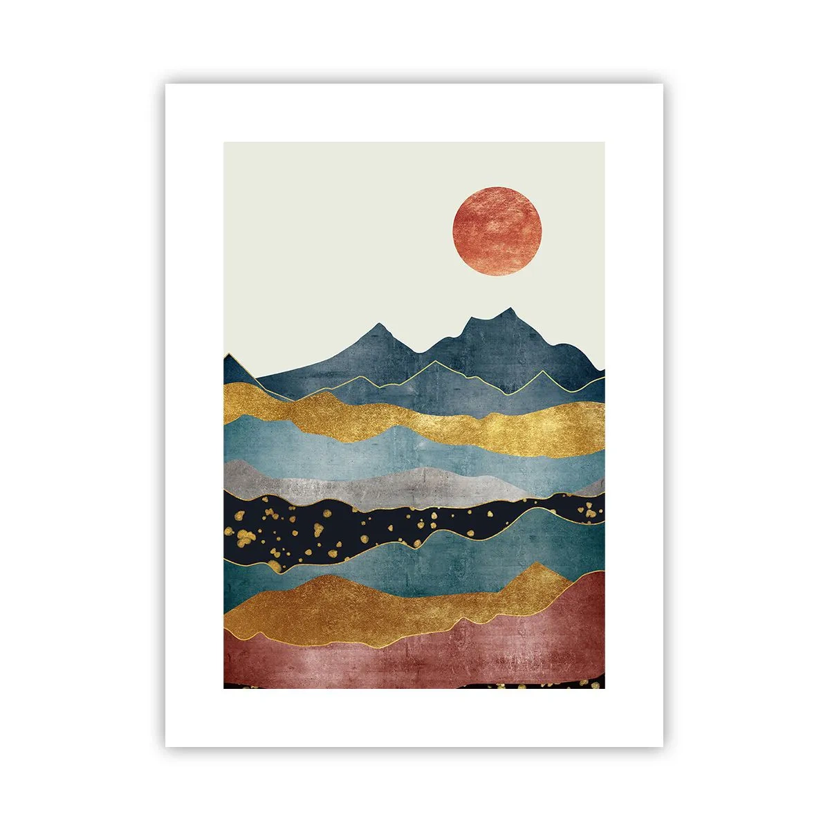 Póster - Sección transversal del mundo - 30x40 cm