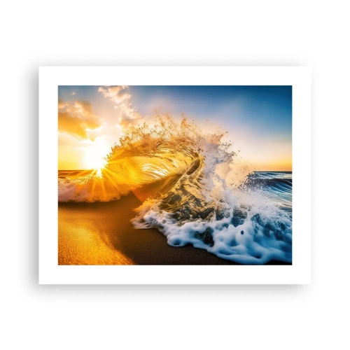 Póster - Jugando en la arena - 50x40 cm