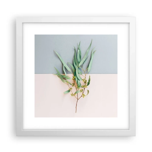 Póster en marco blanco - La sutileza del pastel - 30x30 cm