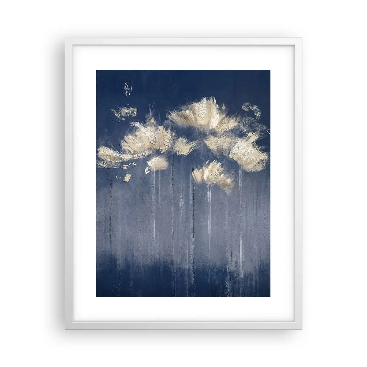 Póster en marco blanco - Como pétalos al viento - 40x50 cm