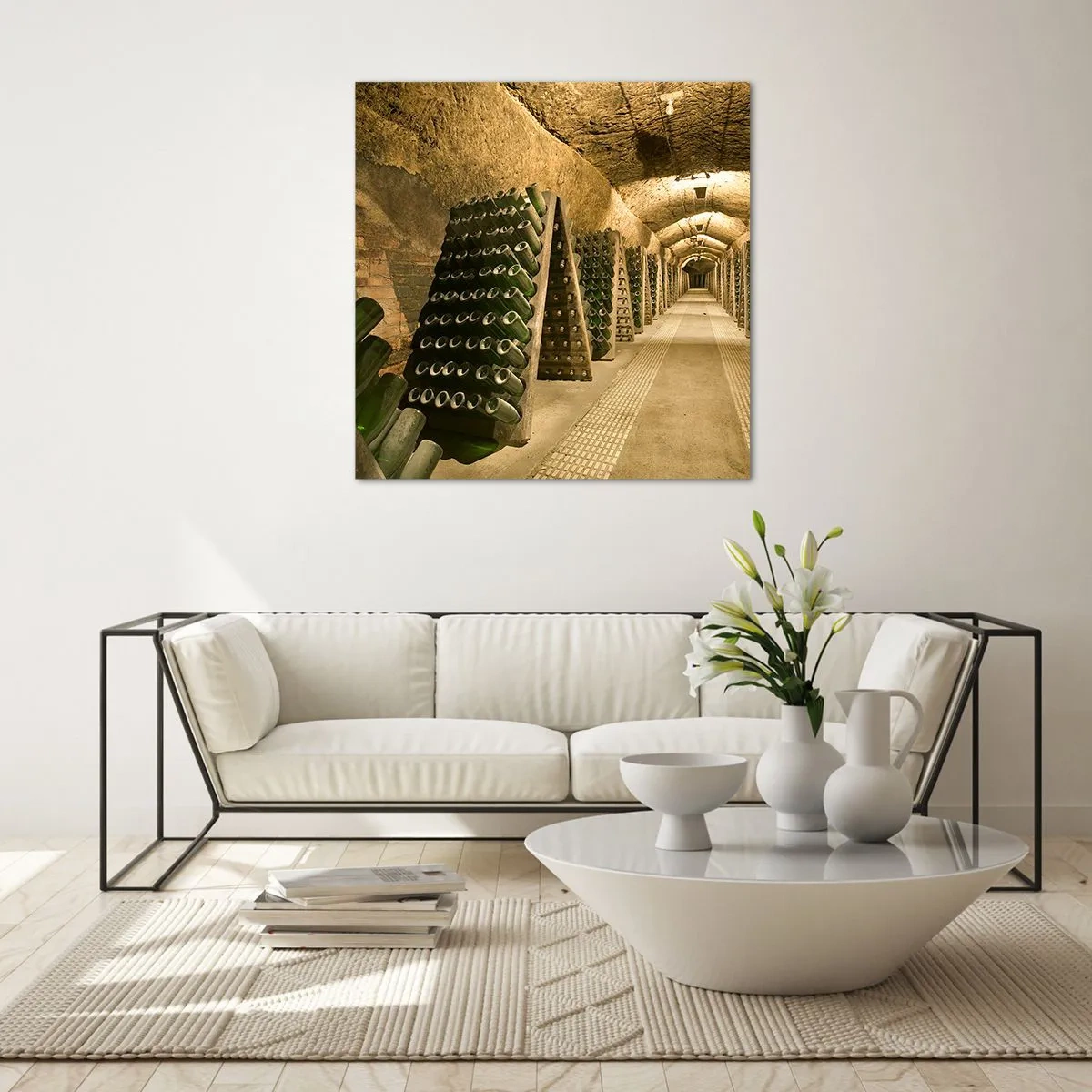 Cuadro sobre vidrio - Impresiones sobre Vidrio - El nacimiento del gusto - 60x60 cm