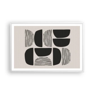 Póster en marco blanco - Arreglos a medias - 91x61 cm