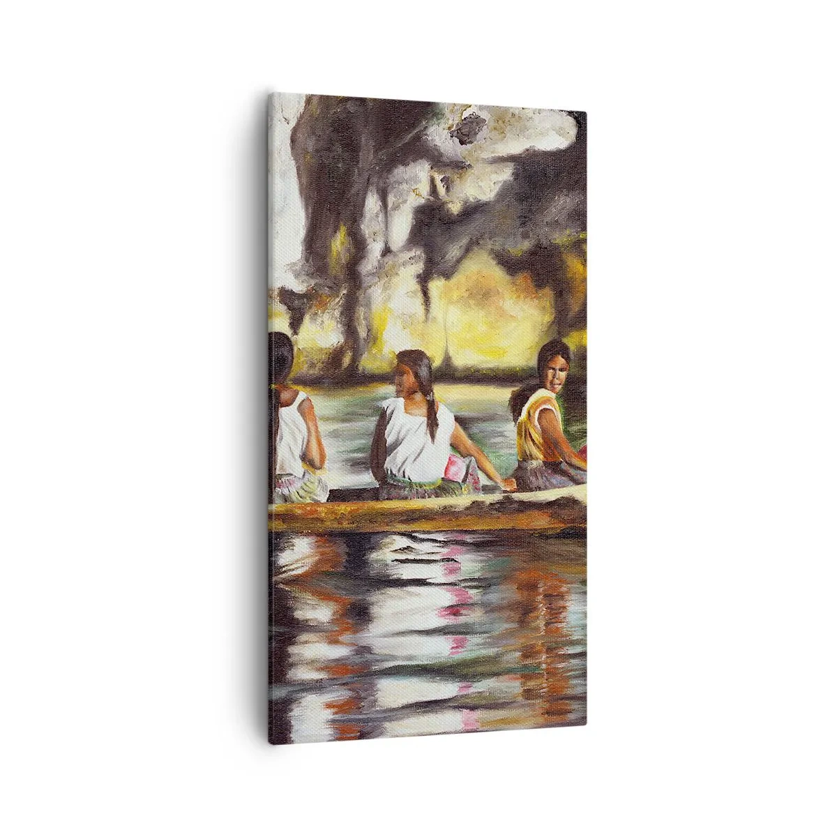 Cuadro sobre lienzo - Impresión de Imagen - En un paraíso polinesio - 55x100 cm