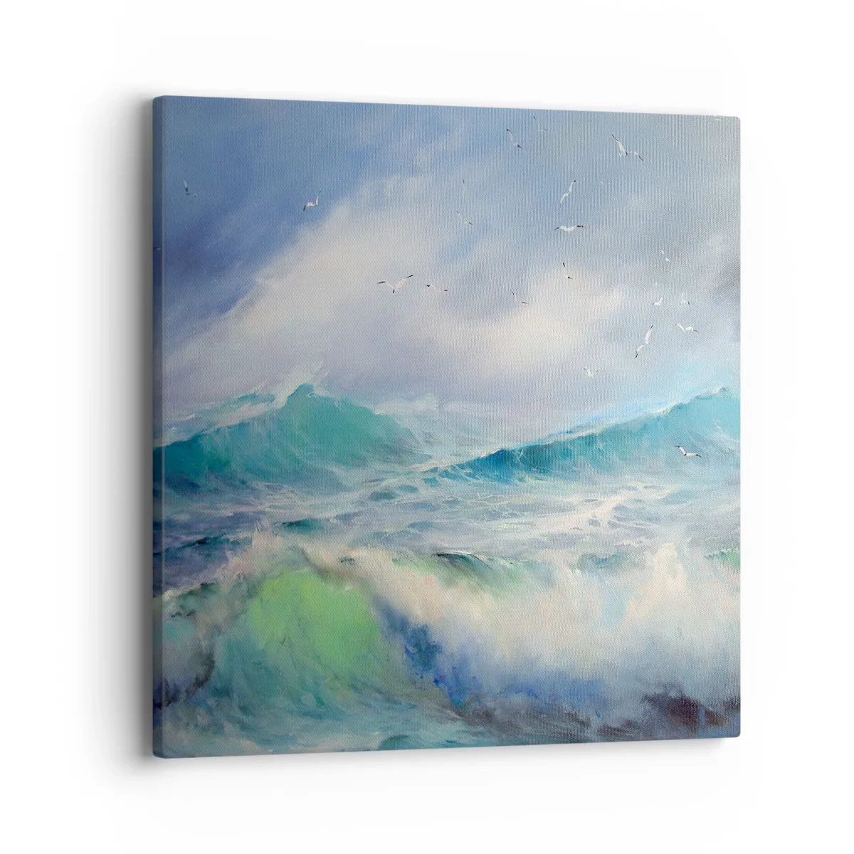 Cuadro sobre lienzo - Impresión de Imagen - La fuerza del viento - 40x40 cm