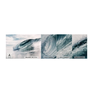 Muestra de fotomural Premium Sand - La cima del océano - Ola del mar, Mar, Océano - 100x30 cm