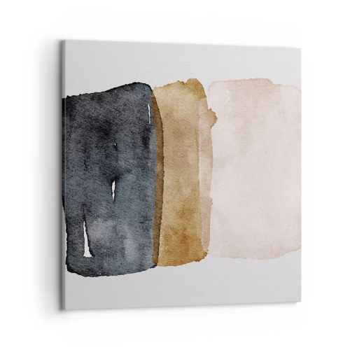 Cuadro sobre lienzo - Impresión de Imagen - Una composición de colores tierra - 50x50 cm