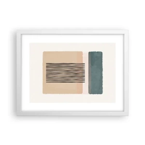 Póster en marco blanco - Todo en orden - 40x30 cm