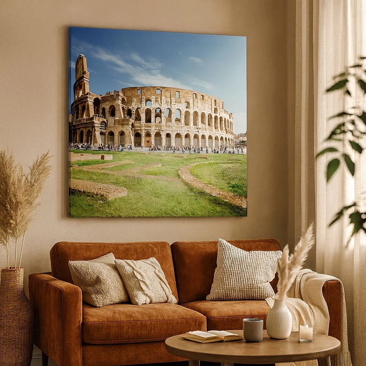 Cuadro sobre lienzo - Impresión de Imagen - Todavía se oye el sonido de las armas - 30x30 cm