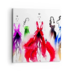 Cuadro sobre lienzo - Impresión de Imagen - Momento elegante - 70x70 cm