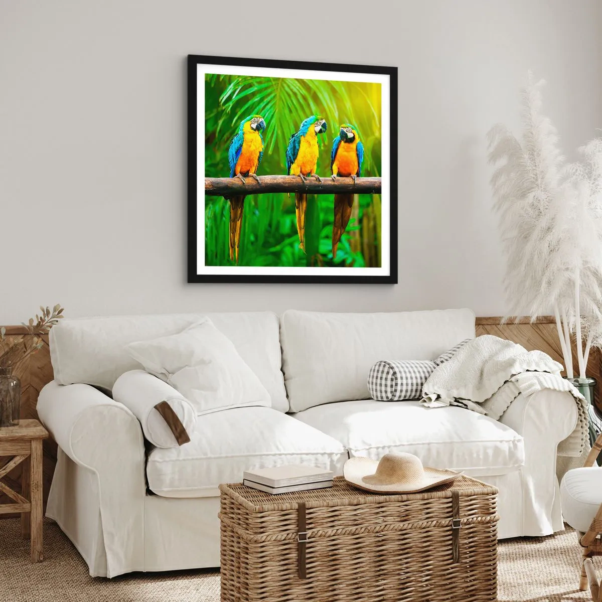 Póster en marco negro - ¿Y has oído que ella...? - 60x60 cm