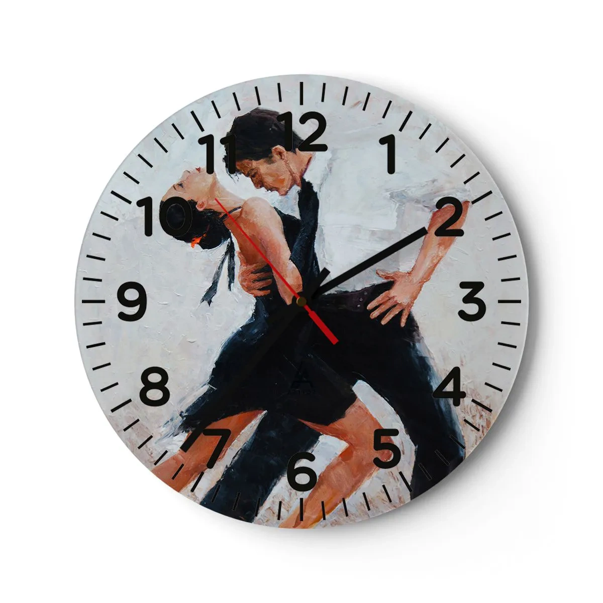 Reloj de pared - Reloj de vidrio - El tango de mis sueños - 40x40 cm