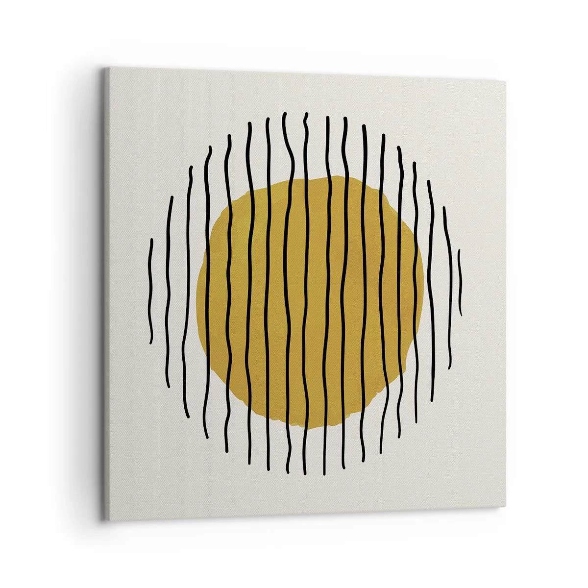 Cuadro sobre lienzo - Impresión de Imagen - Abstracción cálida - 50x50 cm