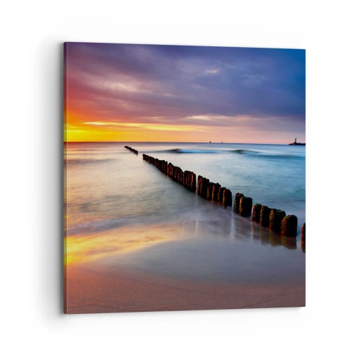 Cuadro sobre lienzo - Impresión de Imagen - Escuchar el silencio - 70x70 cm