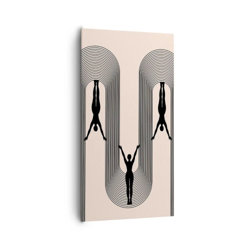 Cuadro sobre lienzo - Impresión de Imagen - Al revés, o no - 65x120 cm