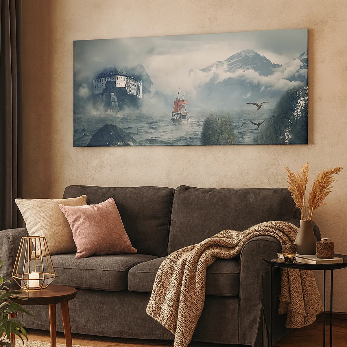 Cuadro sobre lienzo - Impresión de Imagen - En aguas mágicas - 30x30 cm