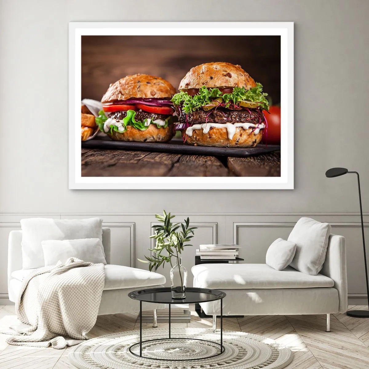 Póster en marco blanco - El sueño americano - 40x30 cm