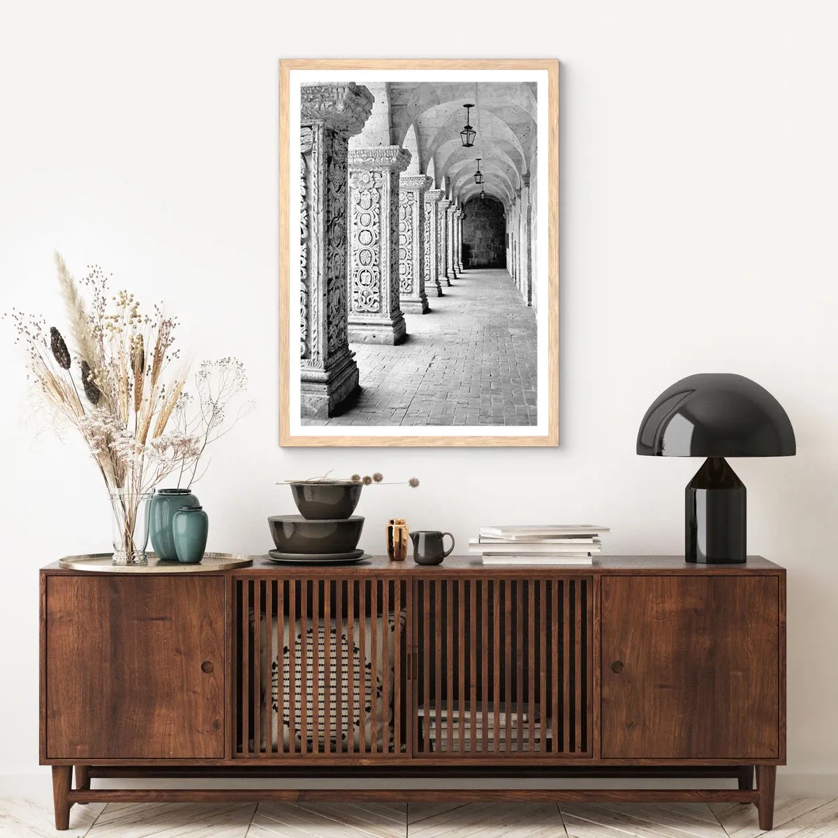 Póster en marco roble claro - ¿Y adónde nos llevará...? - 70x100 cm