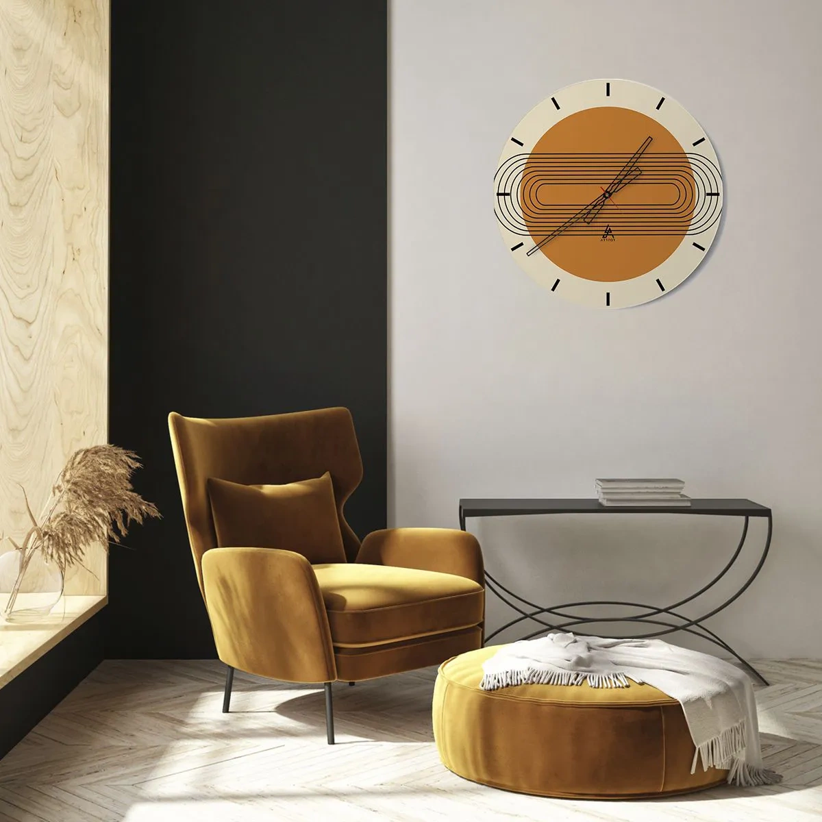 Reloj de pared - Reloj de vidrio - El plan perfecto - 30x30 cm
