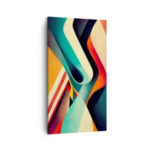 Cuadro sobre lienzo - Impresión de Imagen - Composición intensa - 45x80 cm