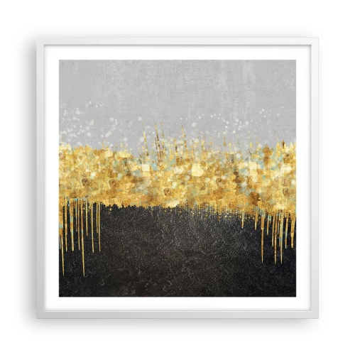 Póster en marco blanco - Hacia arriba y hacia abajo - 60x60 cm