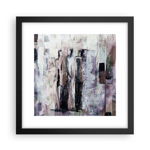 Póster en marco negro - El trío misterioso - 30x30 cm