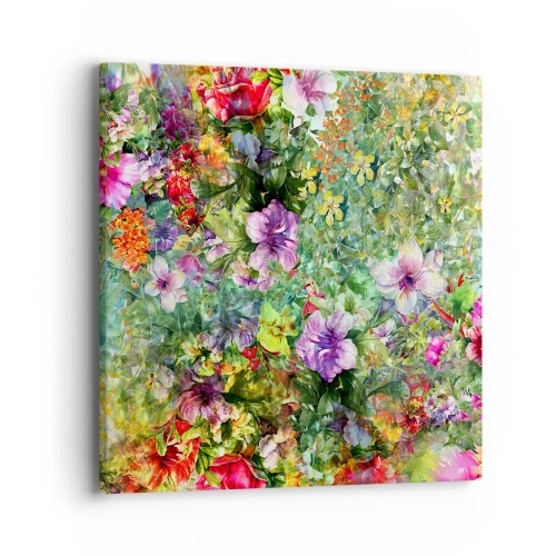 Cuadro sobre lienzo - Impresión de Imagen - En flores a la perdición - 40x40 cm