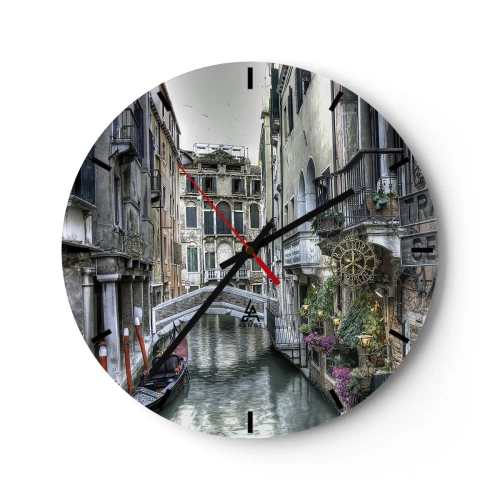 Reloj de pared - Reloj de vidrio - Durante siglos, un sueño - 40x40 cm