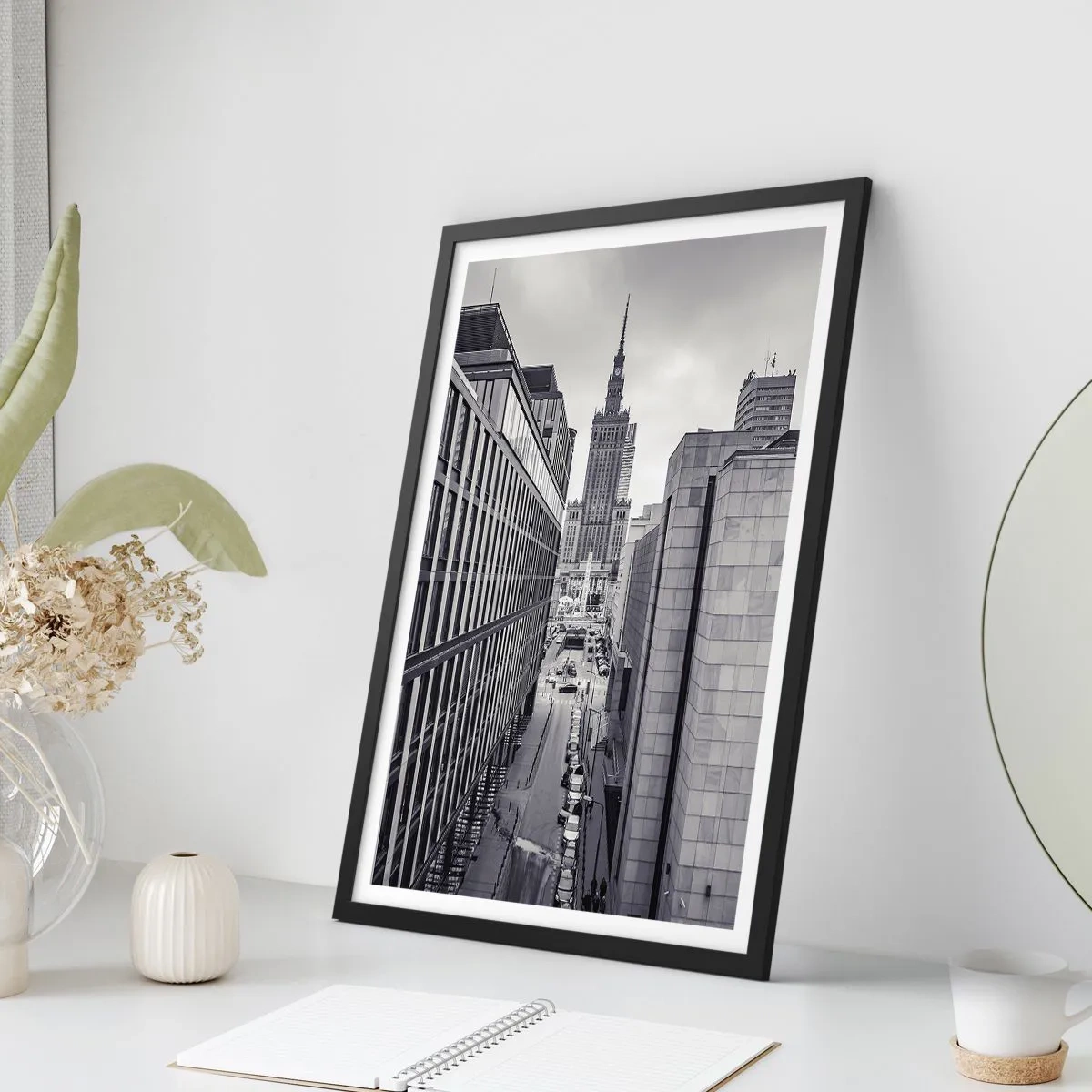 Póster en marco negro - Valle de Varsovia - 70x100 cm